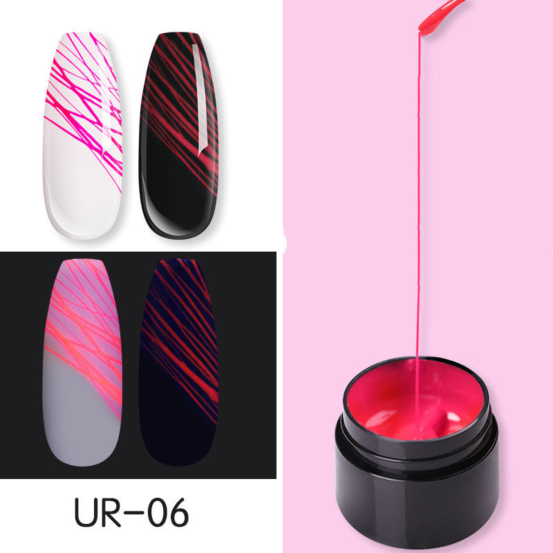 Luminous Spider Nail Gel – UV Glow Nail Art Gel Polish for DIY & Salon Manicure