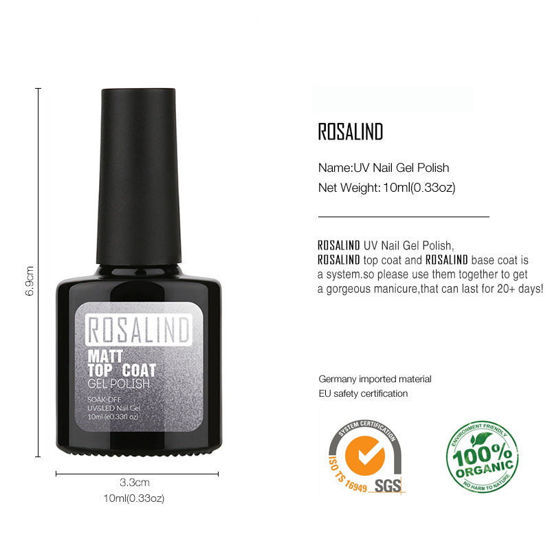 Permanent Nail Gel Polish – Soak-Off Matte Finish for Long-Lasting DIY & Salon Manicure