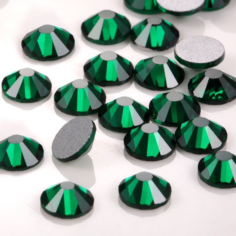 Glass Flat Rhinestones for Nail Drill – Sparkling Crystal Gems for DIY & Salon Nail Art