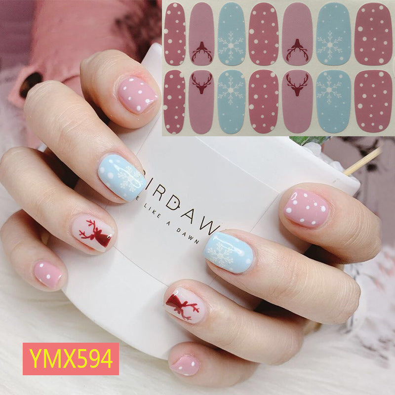 Christmas Nail Stickers – Festive Holiday Nail Art Decals for DIY & Professional Manicure