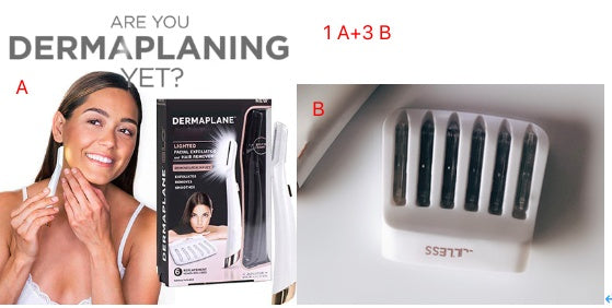 Flawless Dermaplane Glo – Facial Hair Remover & Exfoliating Dermaplaning Tool