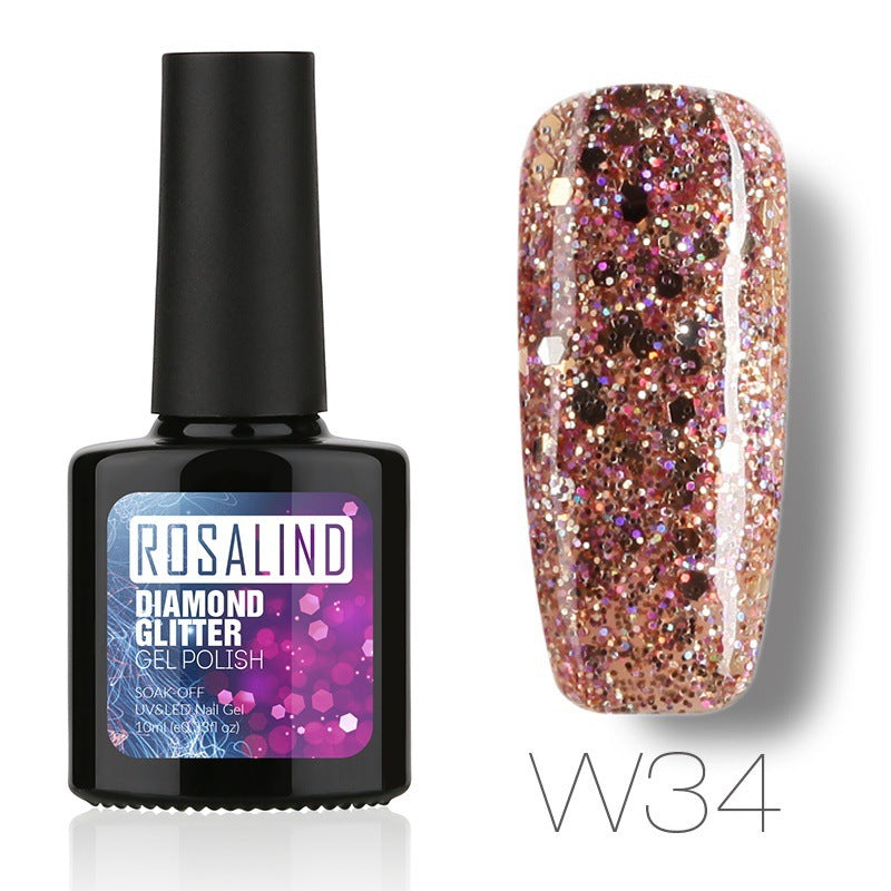 Diamond Nail Gel – Shiny Long-Lasting UV/LED Gel Polish for Sparkling Nail Art