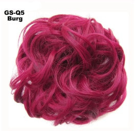Fluffy Curly Hair Bun with Drawstring – Natural Look Hair Ring & Bun Maker for Women