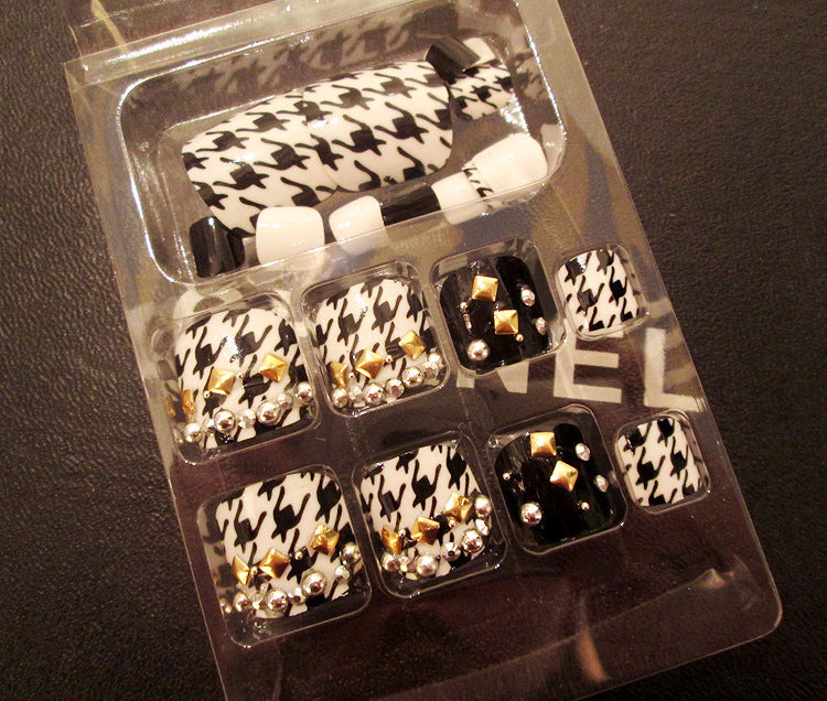 24 Pcs Professional Artificial Acrylic Toe Nails – Full Cover Press-On Toe Nail Patches