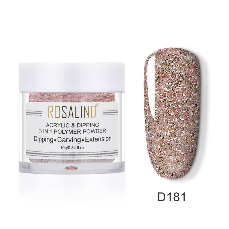 Crystal 3-in-1 Infiltrating Powder – Multi-Use Nail Acrylic, Dipping & Builder Powder