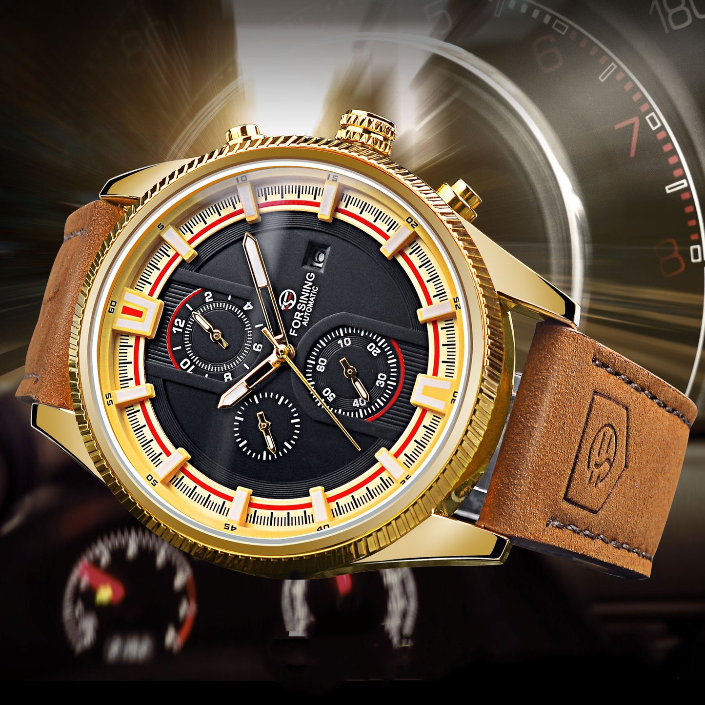 30M Waterproof Men’s Week Calendar Automatic Mechanical Watch – HZ Mobile