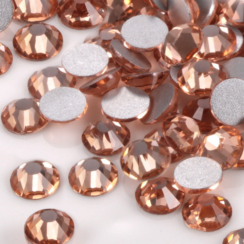 Glass Flat Rhinestones for Nail Drill – Sparkling Crystal Gems for DIY & Salon Nail Art
