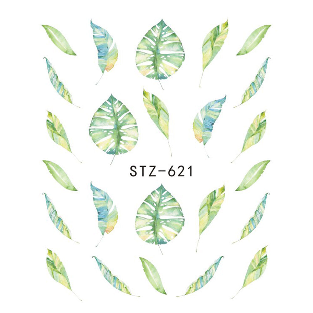 Butterfly & Flower Nail Sticker – 1pc Water Transfer Decal Slider for Nail Art & Manicure Wraps (JISTZ508)