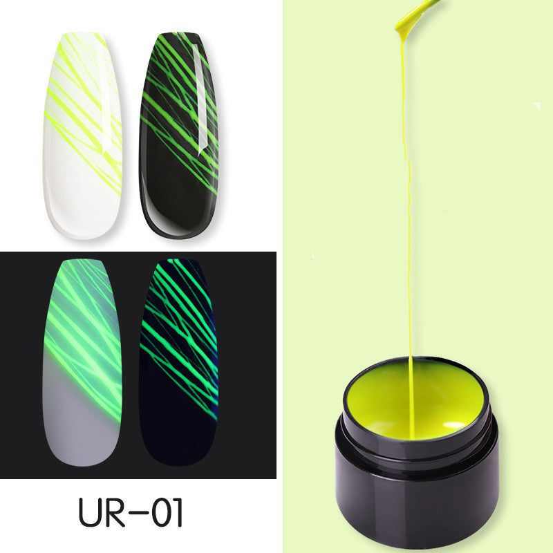 Luminous Spider Nail Gel – UV Glow Nail Art Gel Polish for DIY & Salon Manicure