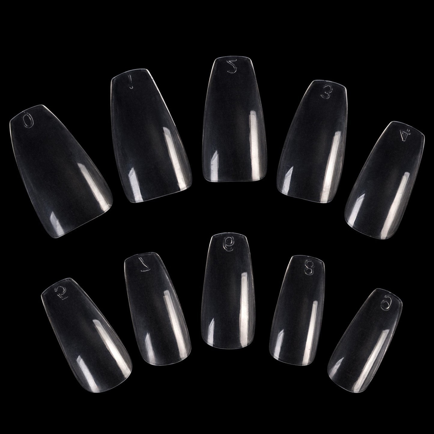 Long Ballerina Coffin False Nails – Full Cover Fashion Press-On Tips for DIY Nail Art
