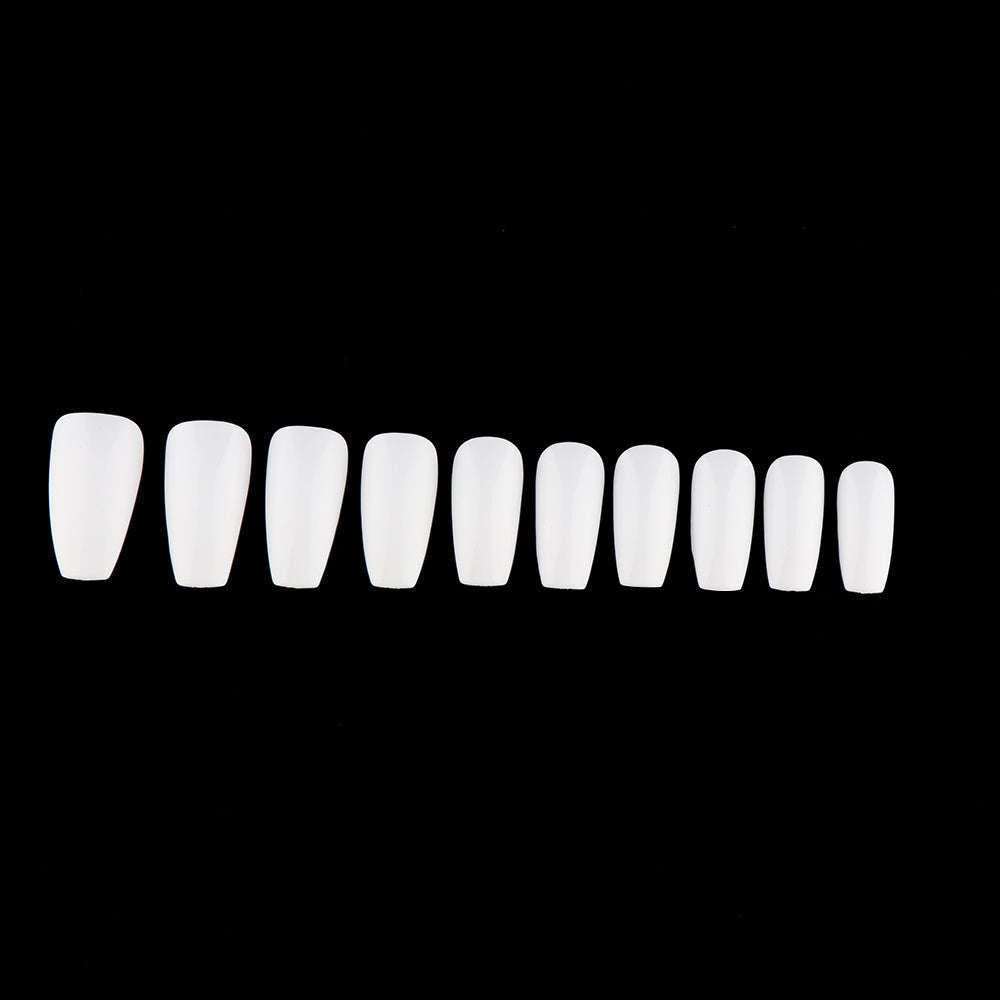 Long Ballerina Coffin False Nails – Full Cover Fashion Press-On Tips for DIY Nail Art