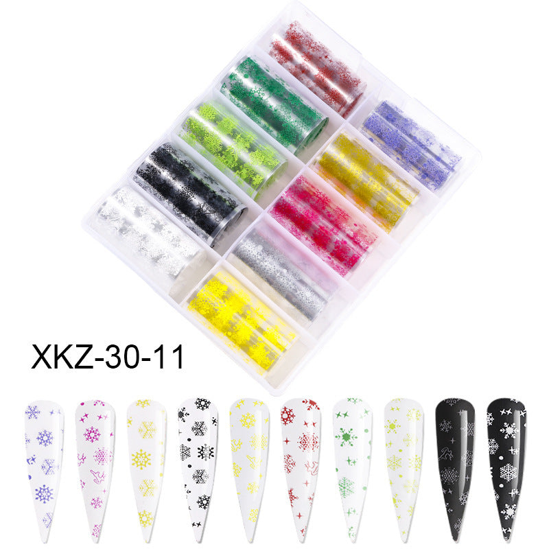 Butterfly & Star Nail Transfer Paper – Laser Foil Stickers for DIY European & American Nail Art