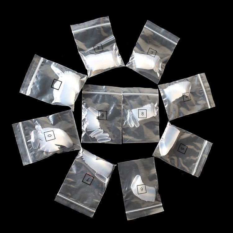 500 Pcs Transparent Natural Fake Nails – Full Cover Acrylic Nail Tips for DIY Manicure & Nail Art
