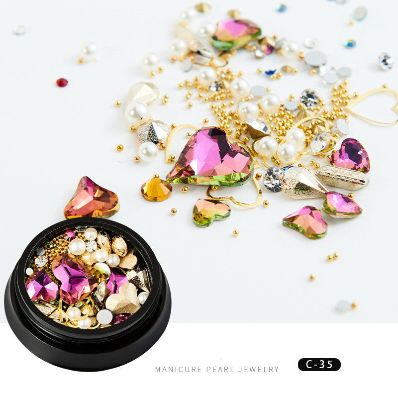 Copper Round Rivets & Sequins – Xingyue Nail Drill Ornaments for DIY Acrylic & Gel Nail Art