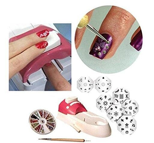 DIY Portable Nail Art Printer – Stamping Tool & Polish Decoration Machine Nail Stamper Set for Creative Nail Design