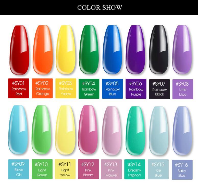 15g Colored Crystal Nail Extension Gel – Builder Glue for DIY & Professional Nail Art