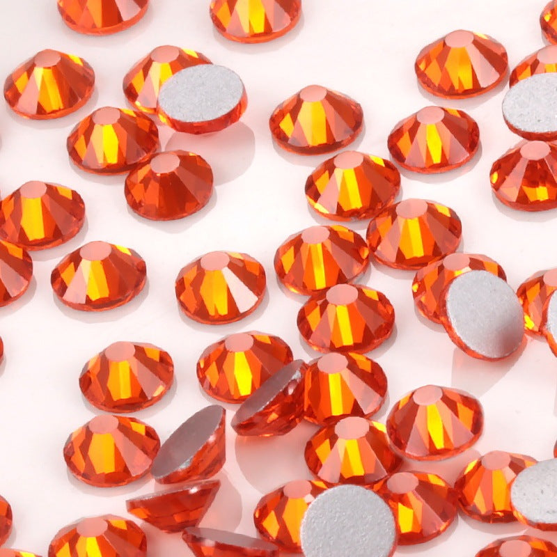 Glass Flat Rhinestones for Nail Drill – Sparkling Crystal Gems for DIY & Salon Nail Art
