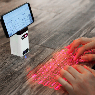 LEING FST Clavier laser virtuel Bluetooth sans fil pour projecteur, clavier de téléphone pour ordinateur portable avec fonction souris