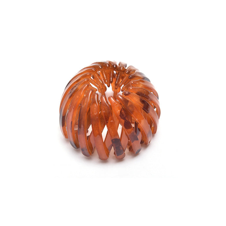 Bird’s Nest Rhinestone Hairpin – Colorful Ponytail Ball Clip & Elegant Hair Accessory