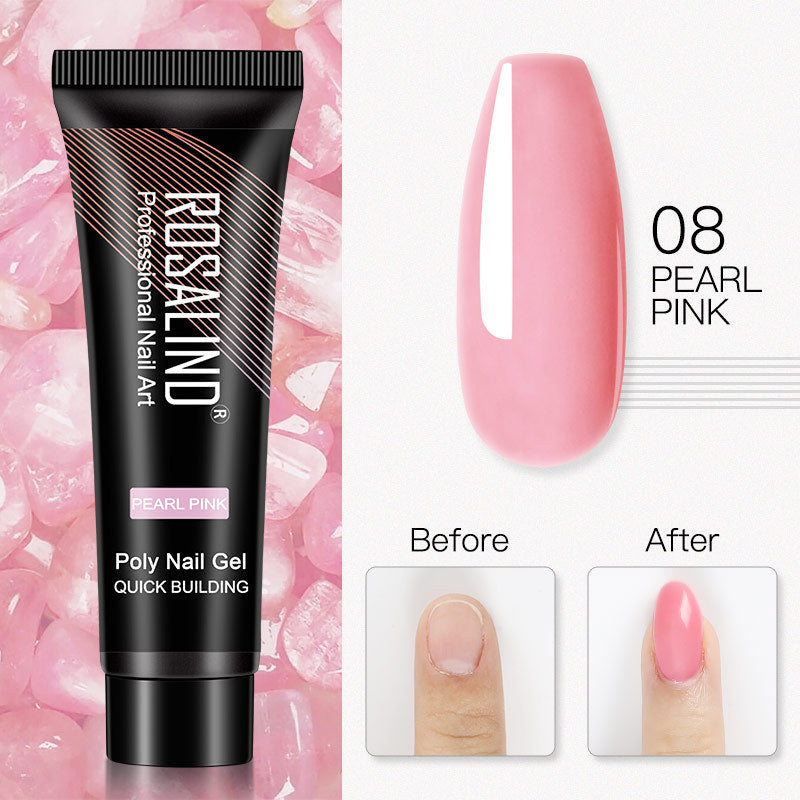 ROSALIND 15ml Crystal UV Nail Extension Gel – Builder Glue for DIY & Professional Manicure