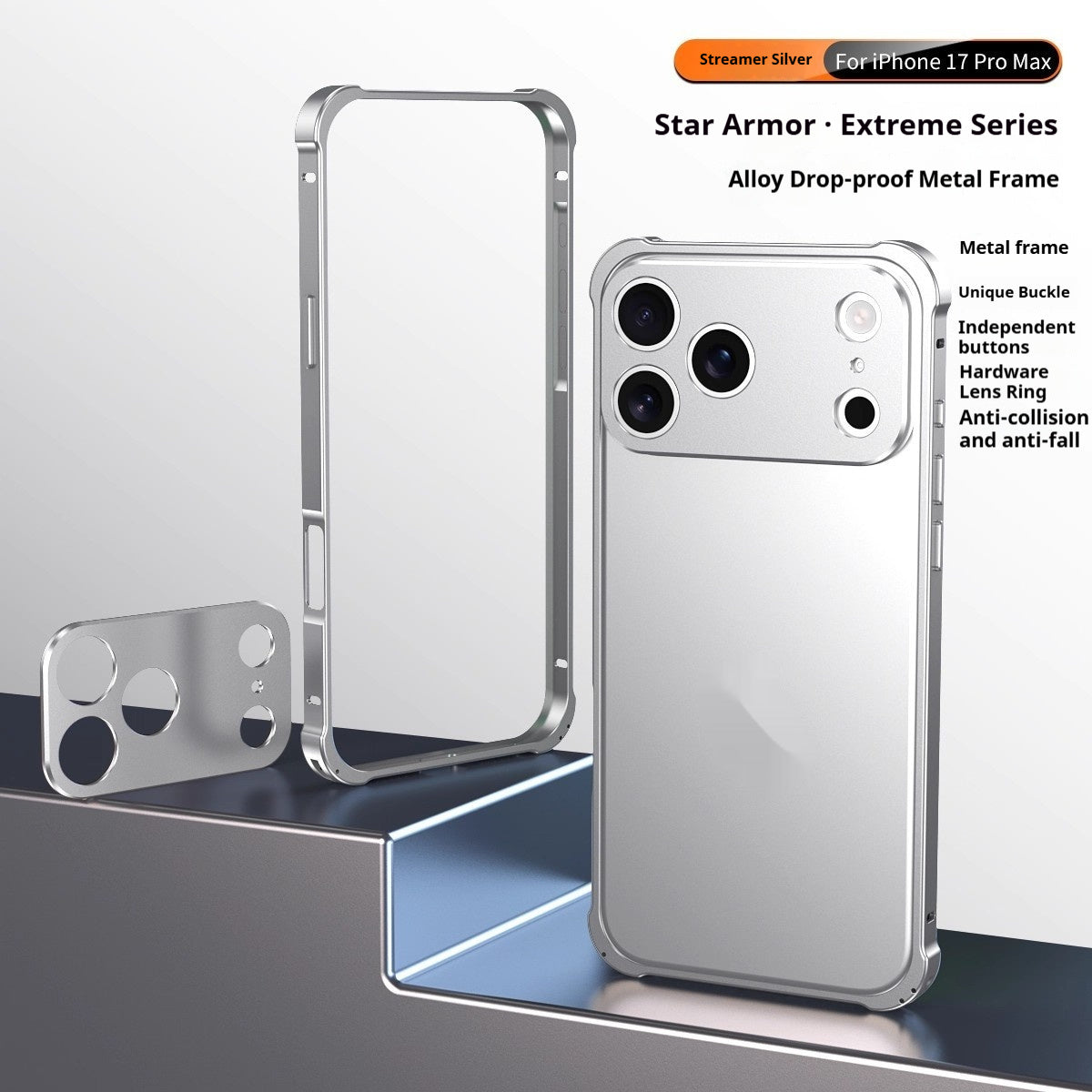 Apple iPhone 17 Pro Max Air Case – Clear, Shockproof & Slim Fit