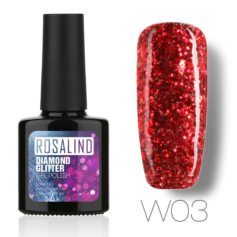 Diamond Nail Gel – Shiny Long-Lasting UV/LED Gel Polish for Sparkling Nail Art