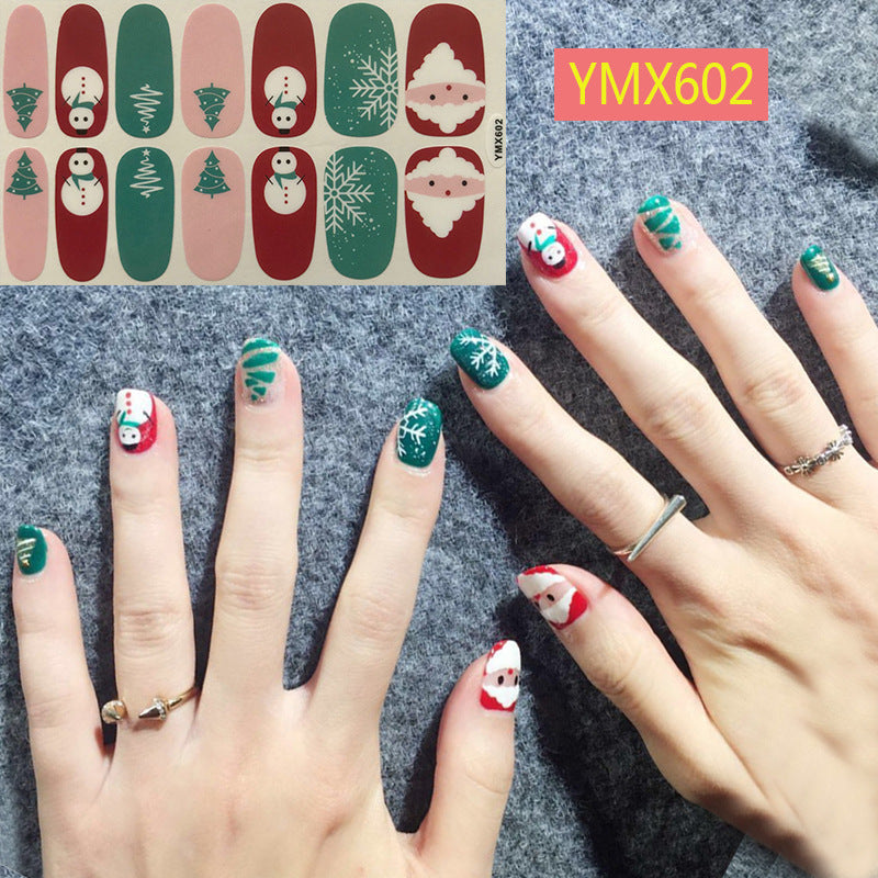 Christmas Nail Stickers – Festive Holiday Nail Art Decals for DIY & Professional Manicure