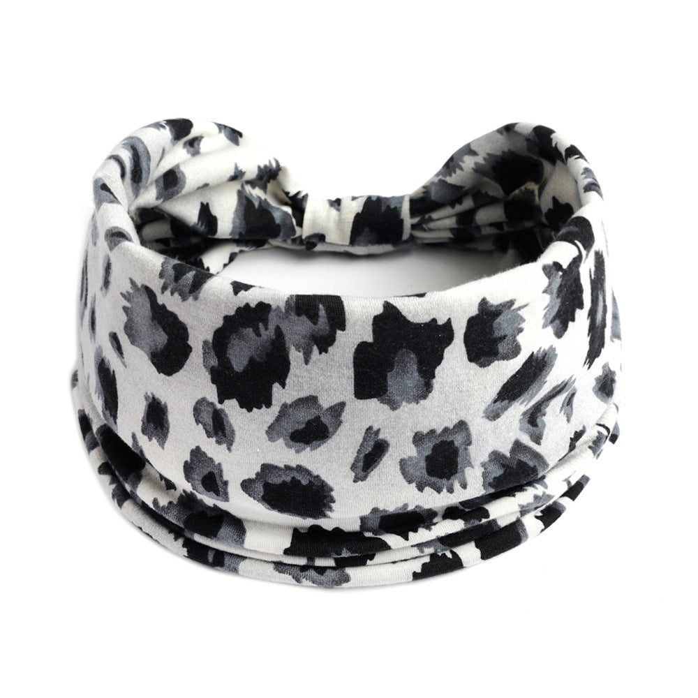 Bohemian Yoga Sports Headband – Cashew Print, Sweat-Absorbent & Non-Slip Elastic Hairband