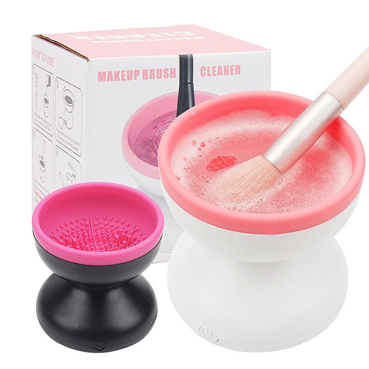 Electric Makeup Brush Cleaner – Portable Automatic USB Cleaning Machine for All Brush Sizes