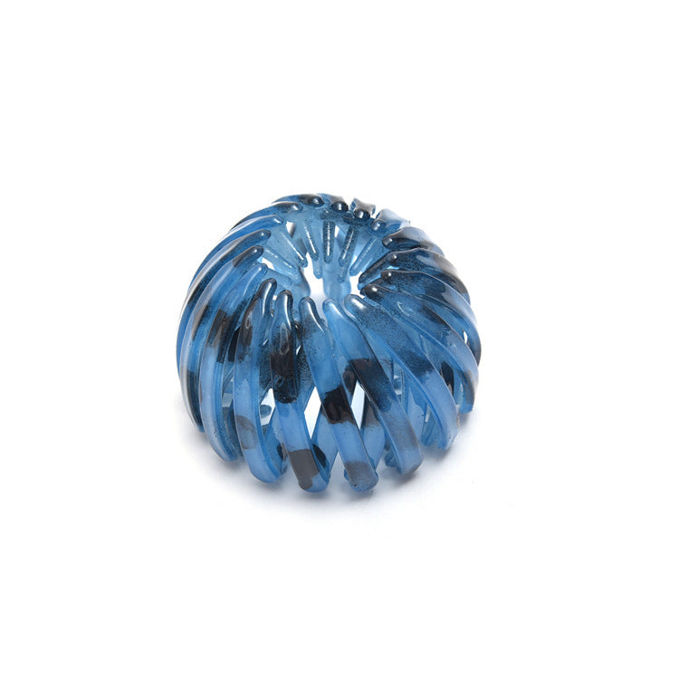 Bird’s Nest Rhinestone Hairpin – Colorful Ponytail Ball Clip & Elegant Hair Accessory