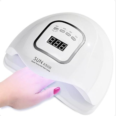 80W Nail Phototherapy Lamp – UV LED Gel Nail Dryer Machine Set for DIY & Professional Manicure