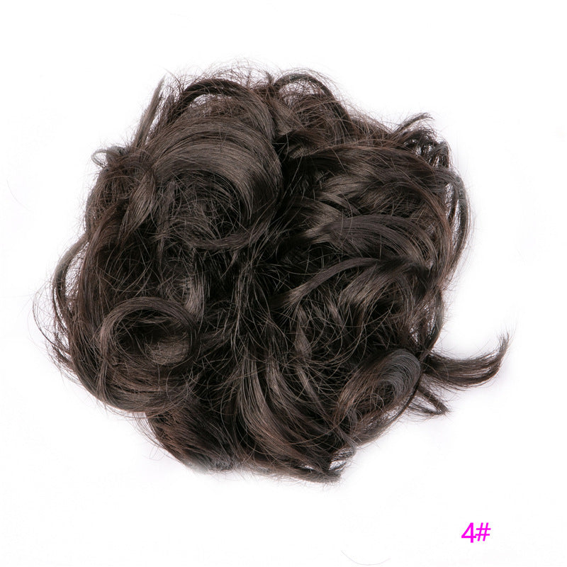 Fluffy Curly Hair Bun with Drawstring – Natural Look Hair Ring & Bun Maker for Women