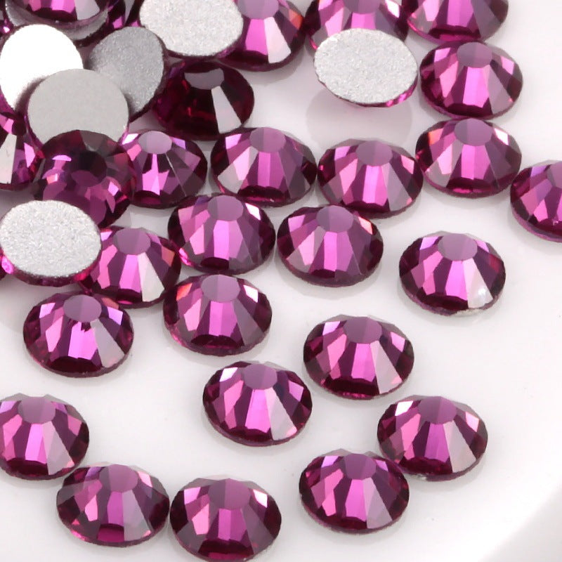 Glass Flat Rhinestones for Nail Drill – Sparkling Crystal Gems for DIY & Salon Nail Art