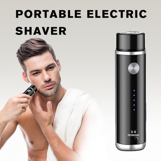 Mini Electric Shaver – Portable USB Rechargeable Travel Shaver for Men