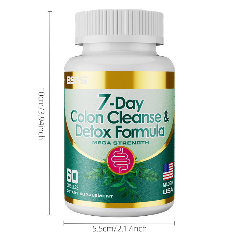 7-Day Colon Cleanse & Detox Capsules – Natural Digestive Support & Gentle Detox Formula