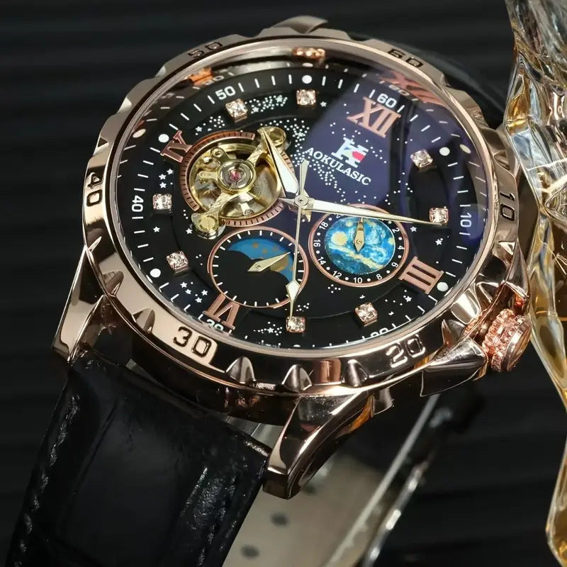 Large Dial Hollow Automatic Mechanical Watch for Men – HZ Mobile