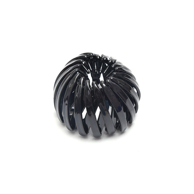 Bird’s Nest Rhinestone Hairpin – Colorful Ponytail Ball Clip & Elegant Hair Accessory