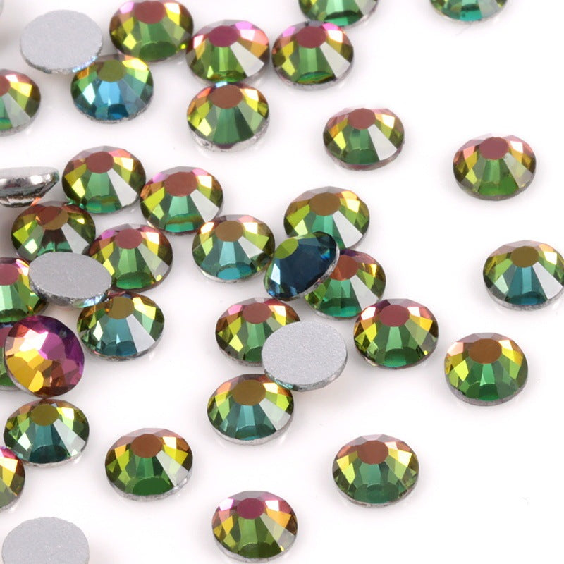 Glass Flat Rhinestones for Nail Drill – Sparkling Crystal Gems for DIY & Salon Nail Art