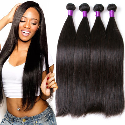 Brazilian Human Hair – Straight Hair Extensions & Weave Bundles | Natural Color, Hot Sale