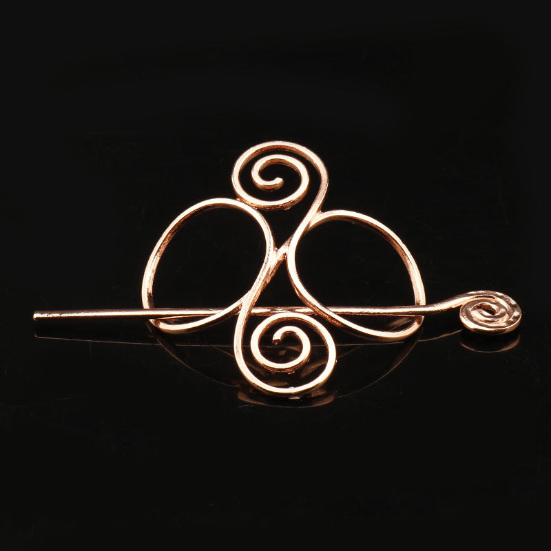 Retro Metal Rod Sliding Hairpin – Elegant Women’s Hair Jewelry & Stylish Hair Accessories