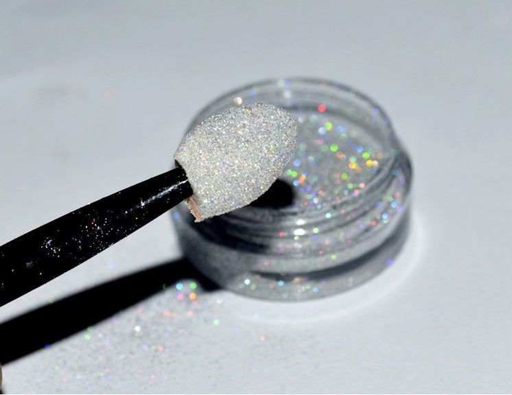 Rainbow Laser Mirror Nail Powder – Chrome Holographic Pigment for DIY & Salon Nail Art