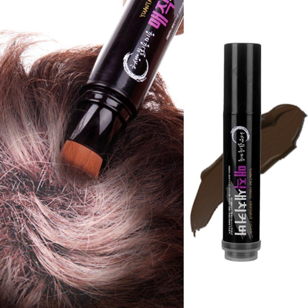 Temporary Hair Color Brush & Comb – One-Time White Wax Hair Dye Pen for DIY Styling