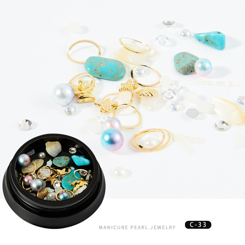 Copper Round Rivets & Sequins – Xingyue Nail Drill Ornaments for DIY Acrylic & Gel Nail Art