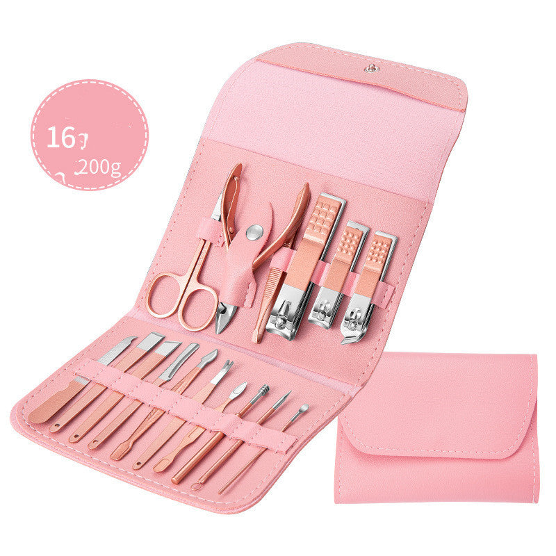 Professional Nail Clippers & Pedicure Set – Scissors, Dead Skin Pliers, Ear Spoon & Nail Groove Trimmers