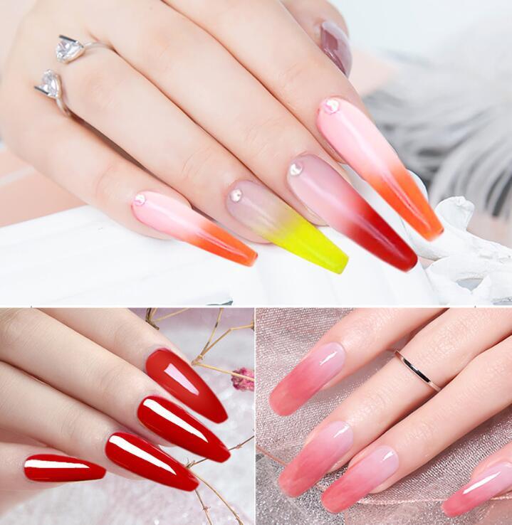 15g Colored Crystal Nail Extension Gel – Builder Glue for DIY & Professional Nail Art