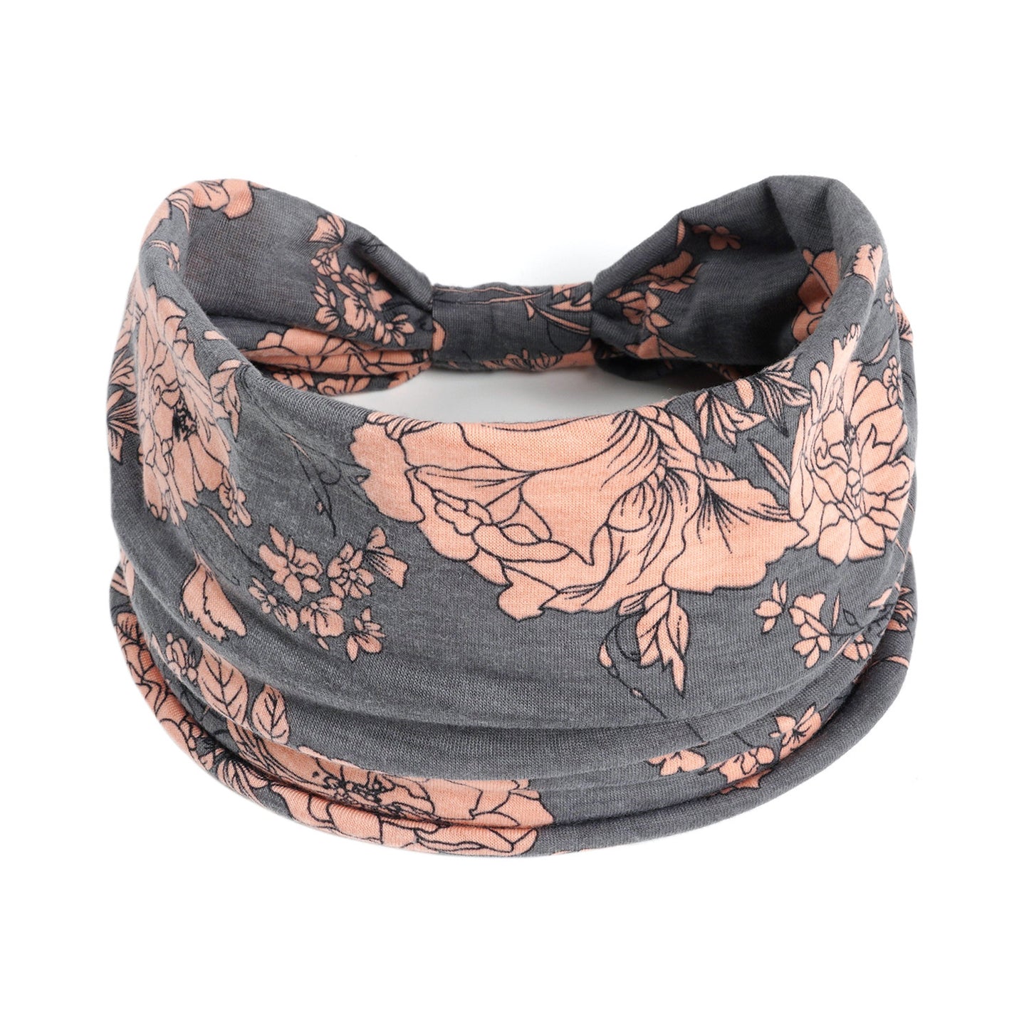 Bohemian Yoga Sports Headband – Cashew Print, Sweat-Absorbent & Non-Slip Elastic Hairband