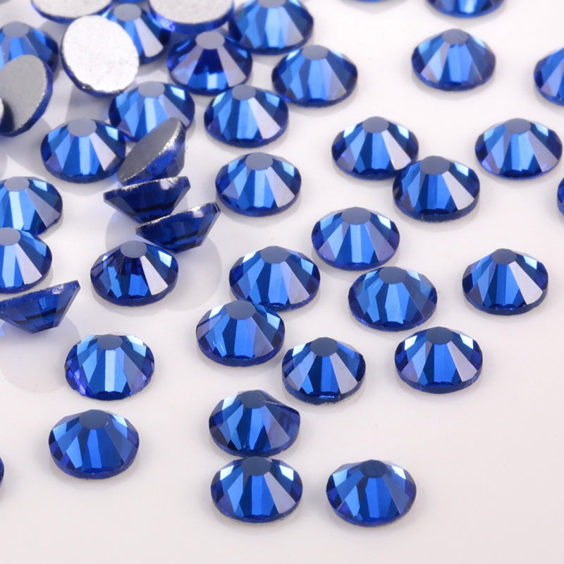 Glass Flat Rhinestones for Nail Drill – Sparkling Crystal Gems for DIY & Salon Nail Art