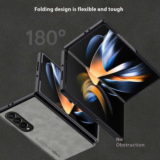 Applicable To Z Flip6 Phone Case Foldable Screen Sheepskin Pattern