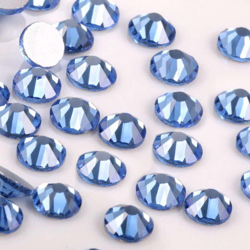 Glass Flat Rhinestones for Nail Drill – Sparkling Crystal Gems for DIY & Salon Nail Art