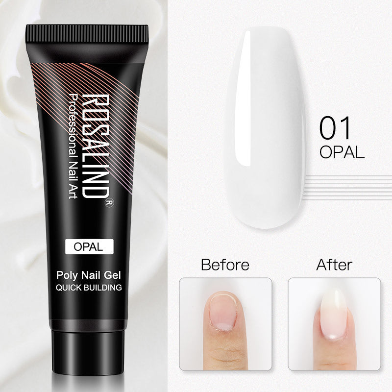 ROSALIND 15ml Crystal UV Nail Extension Gel – Builder Glue for DIY & Professional Manicure